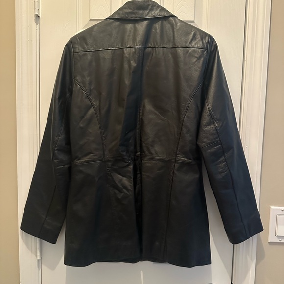 Wilsons Leather Women's Black Button-Up Jacket - Picture 2 of 8